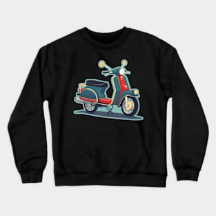 Summer Moped/Scooter Sketch Crewneck Sweatshirt